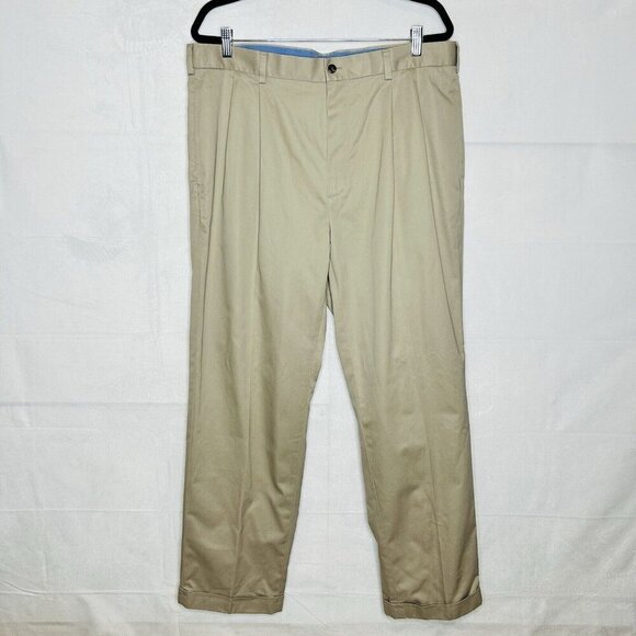 Brooks Brothers Elliot Men’s Khaki Lightweight Advantage Chino Pants Sz 38 X 32 - Picture 1 of 9